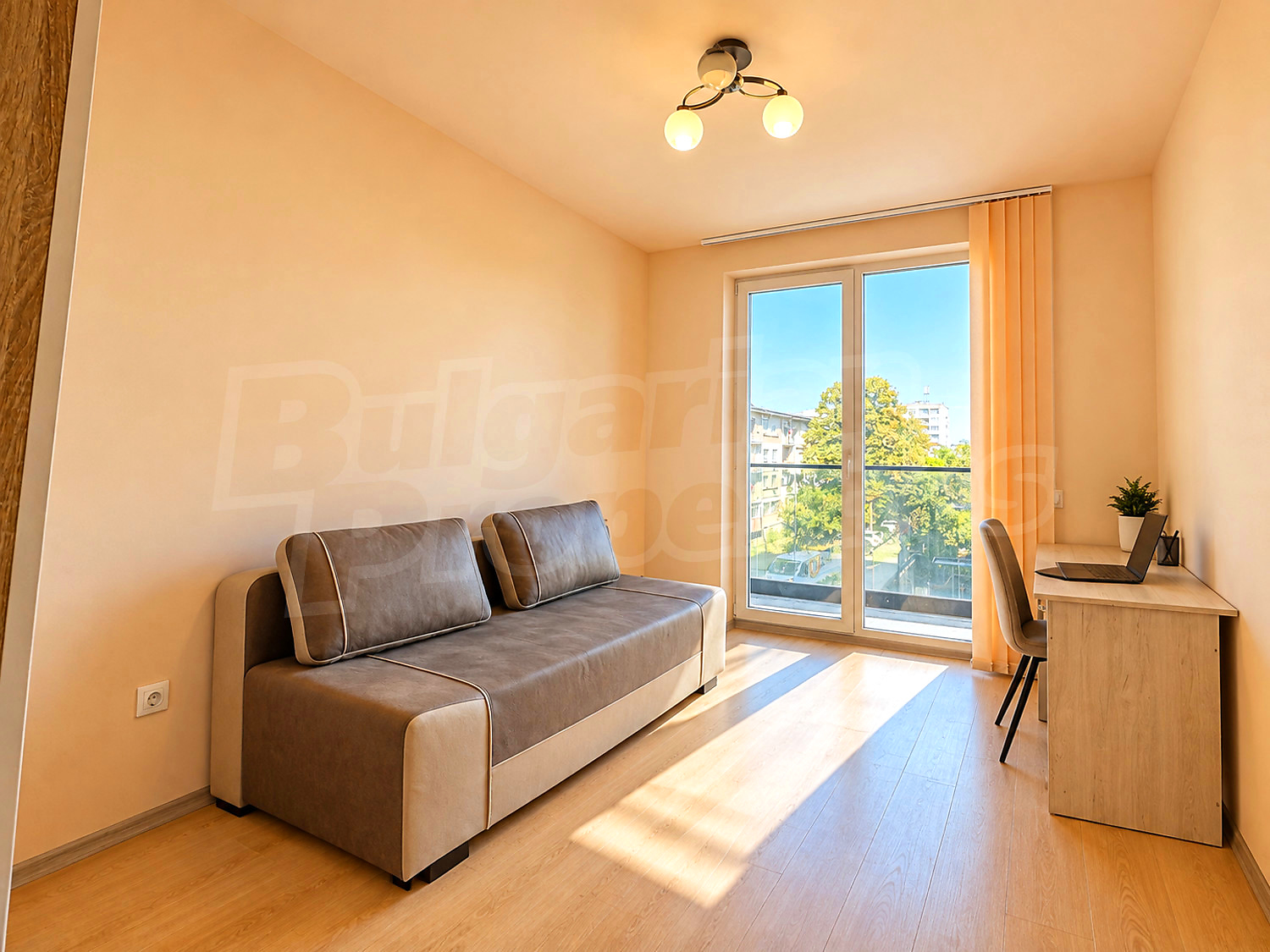 inside, living room, balcony, furnished