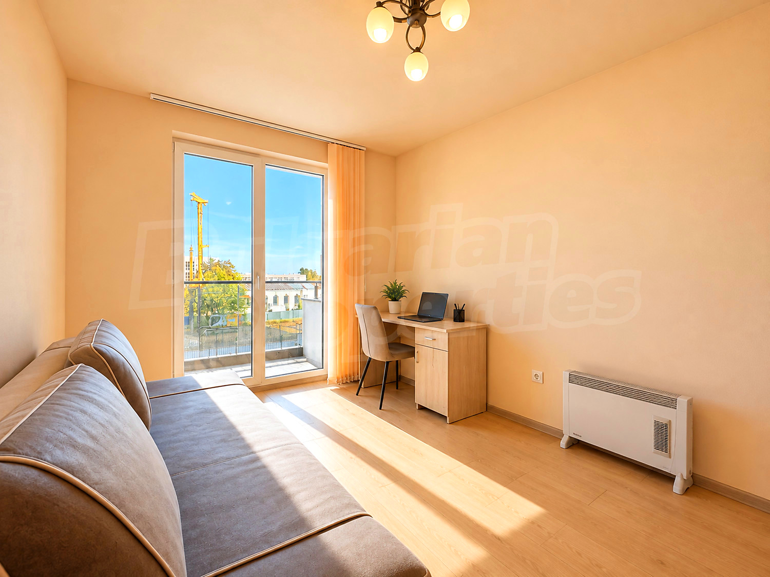 inside, living room, balcony, furnished