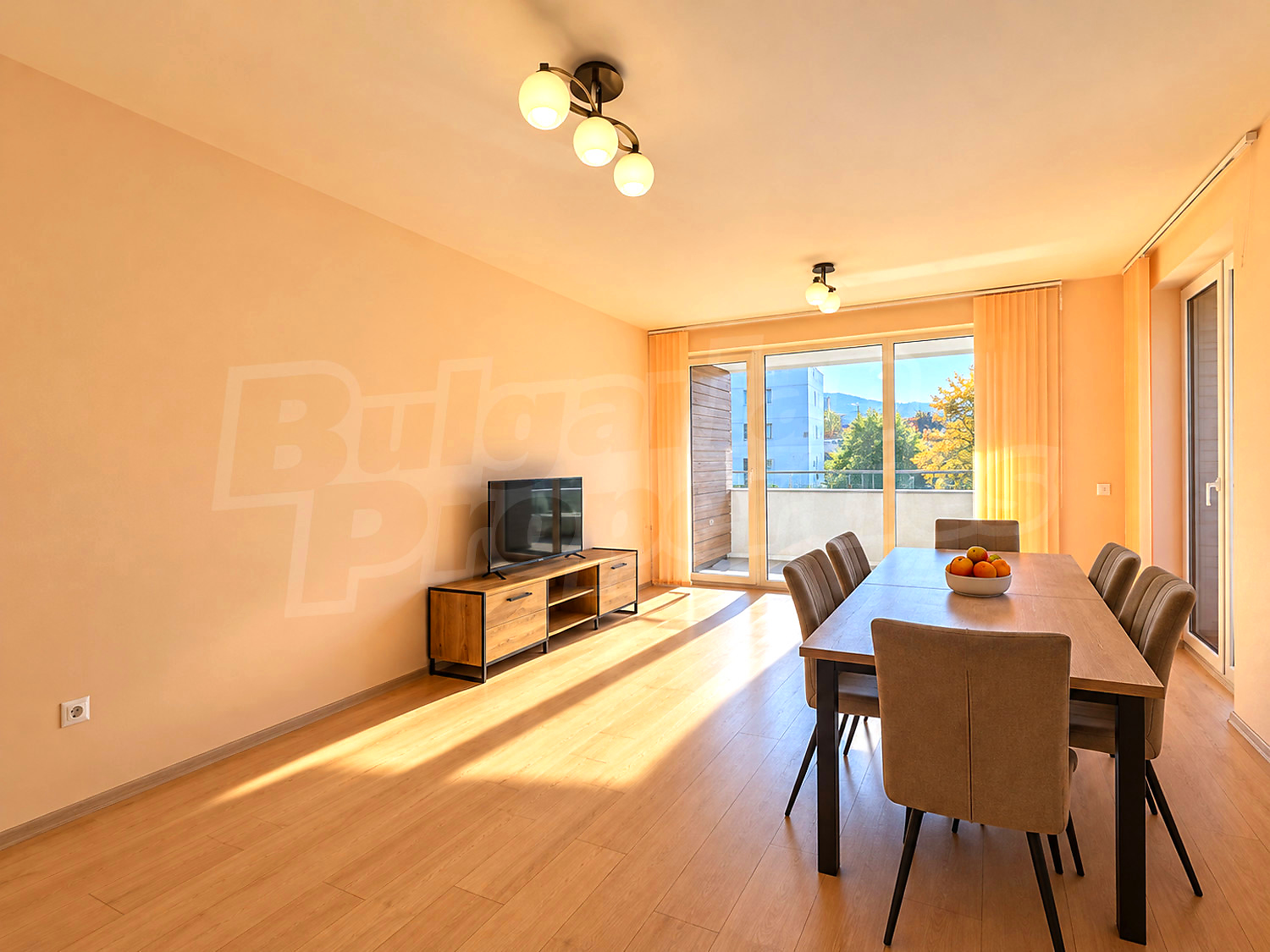 inside, living room, balcony, furnished