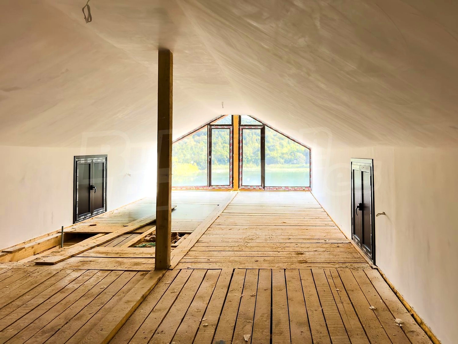inside, view from balcony