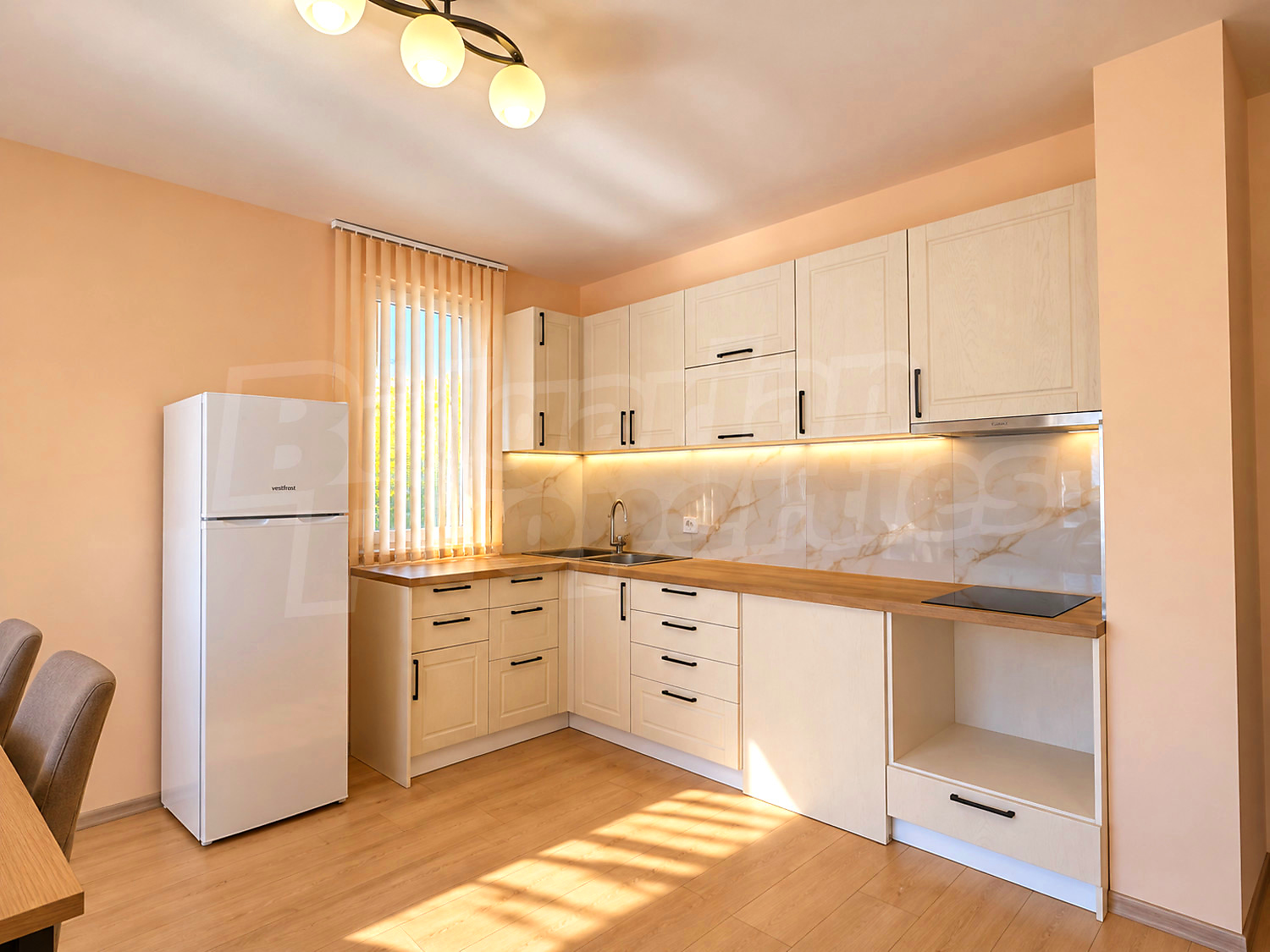 inside, kitchen, furnished