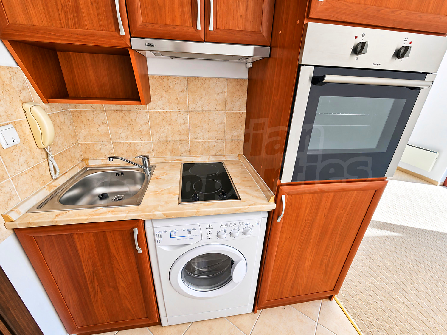 inside, kitchen, furnished
