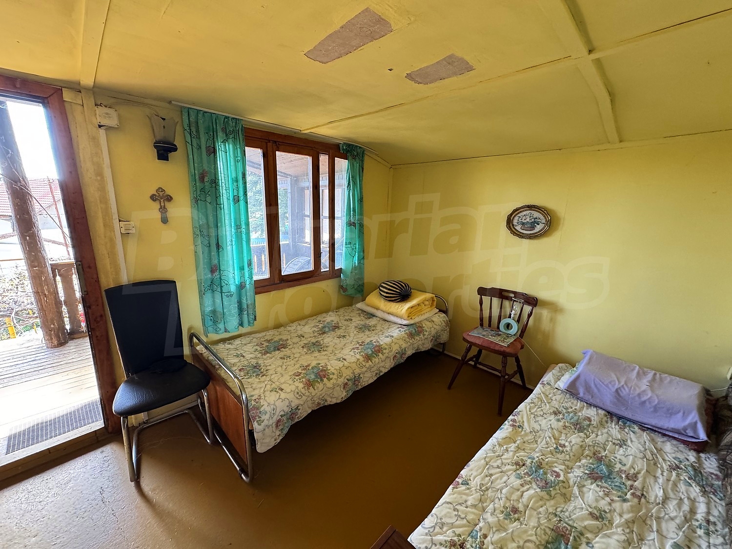 inside, bedroom, balcony, furnished