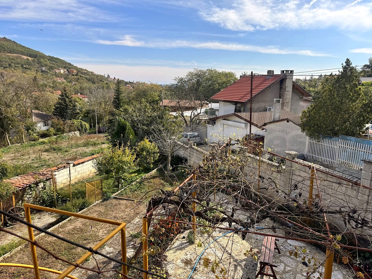 outside, garden, mountain