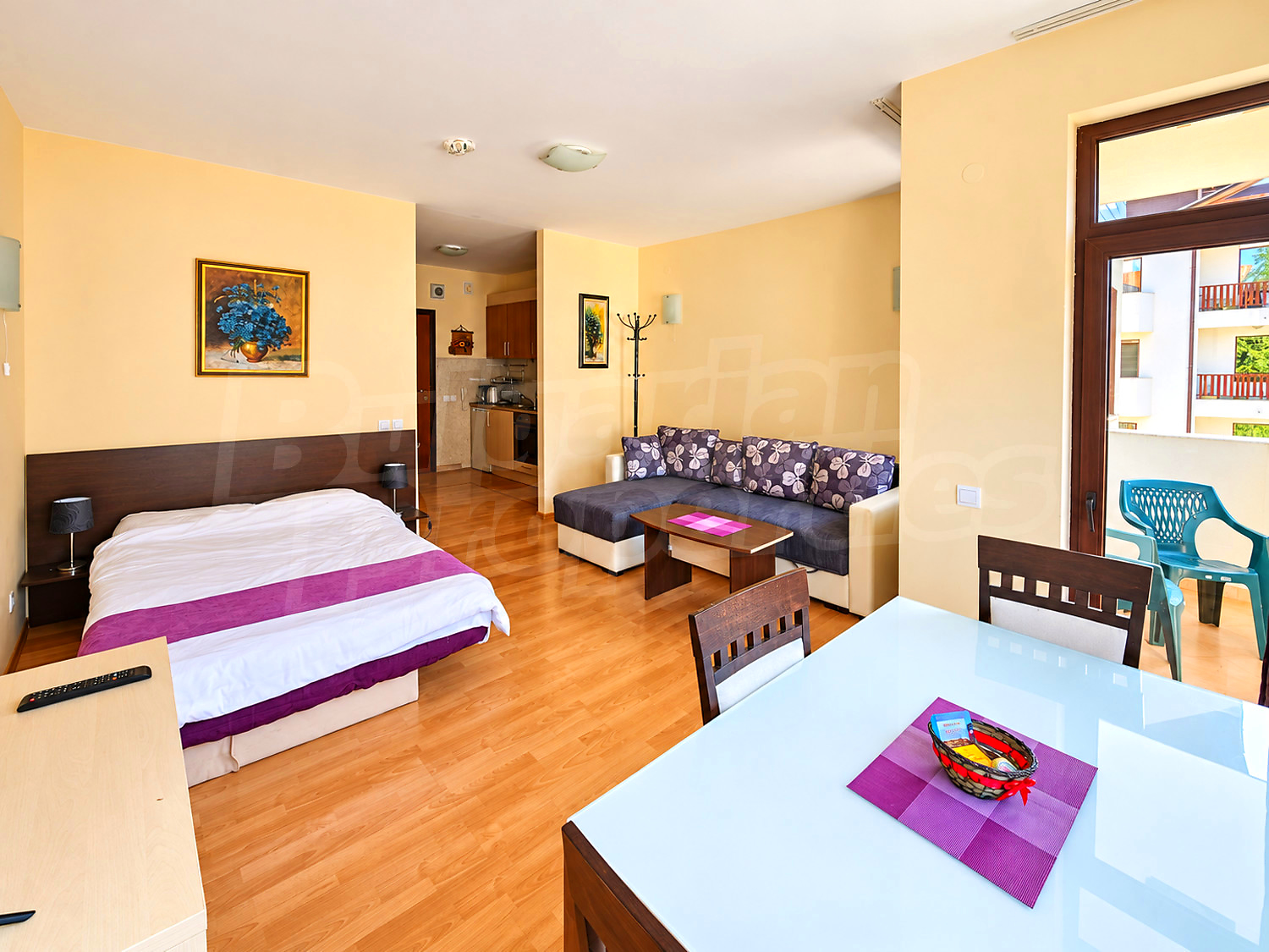 inside, bedroom, living room, furnished