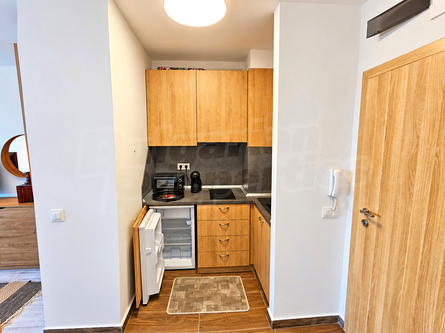 inside, kitchen, furnished