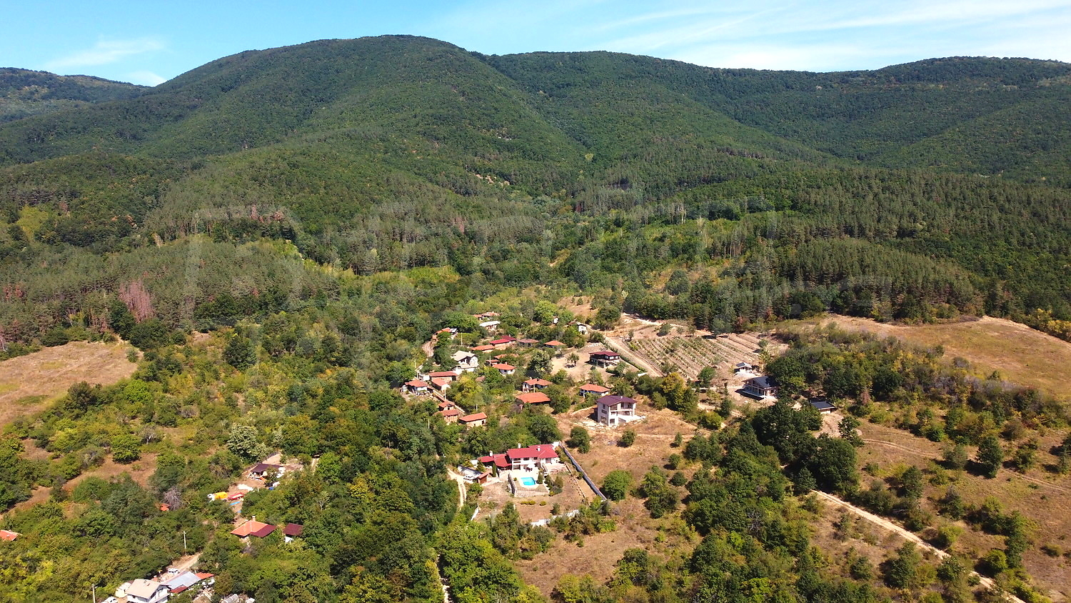 outside, mountain, green area