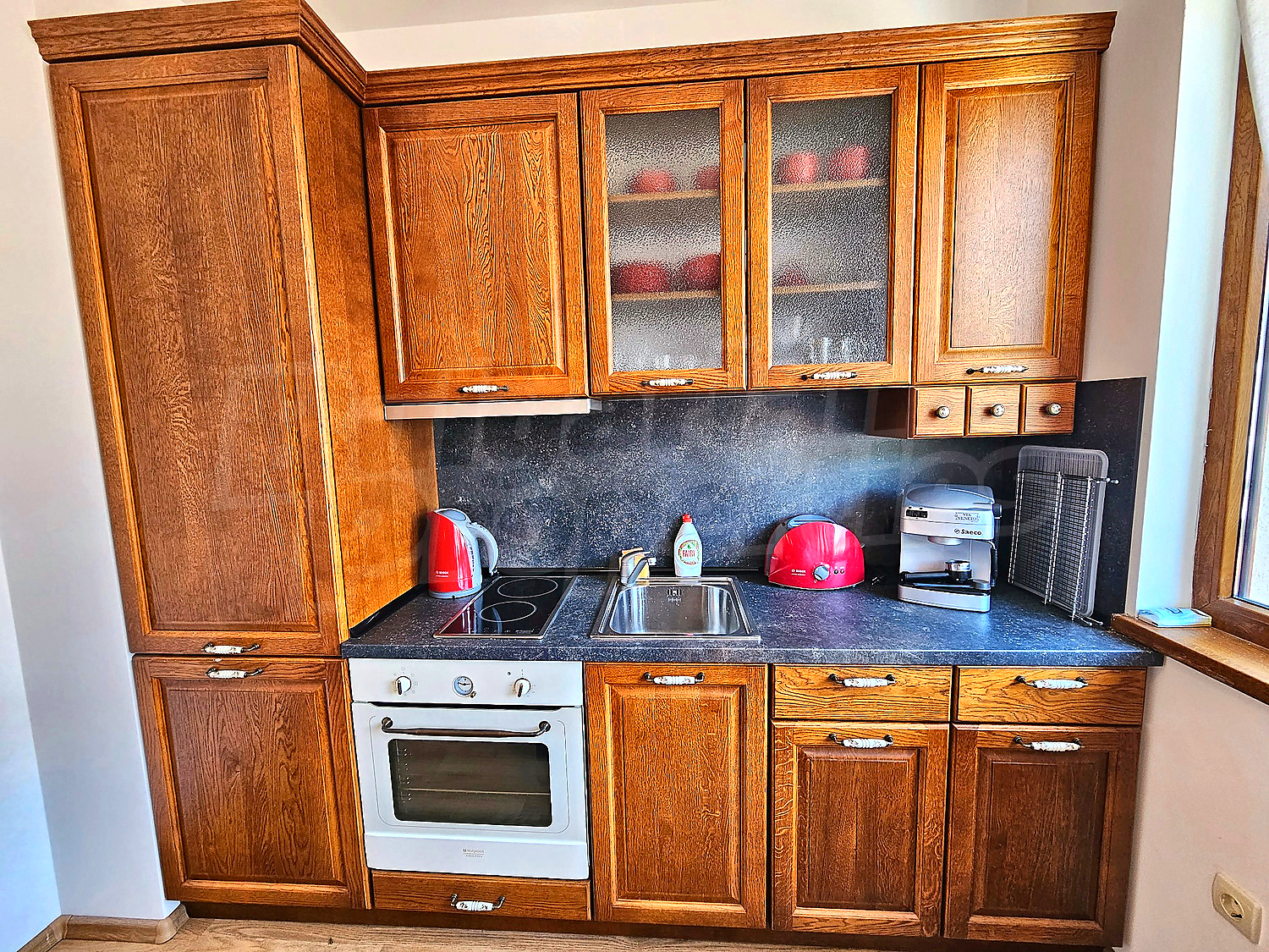 inside, kitchen, furnished