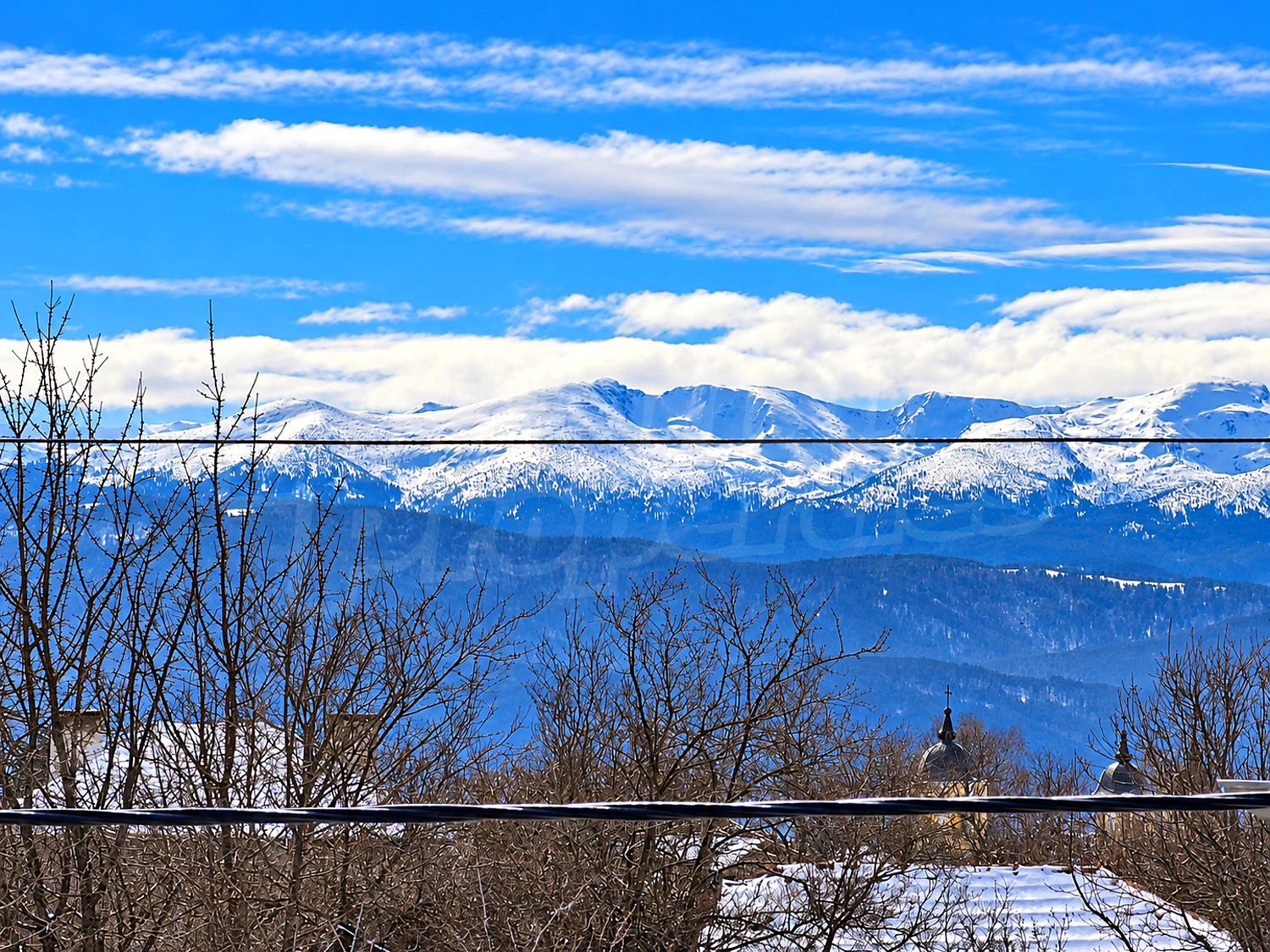 outside, mountain, view from balcony