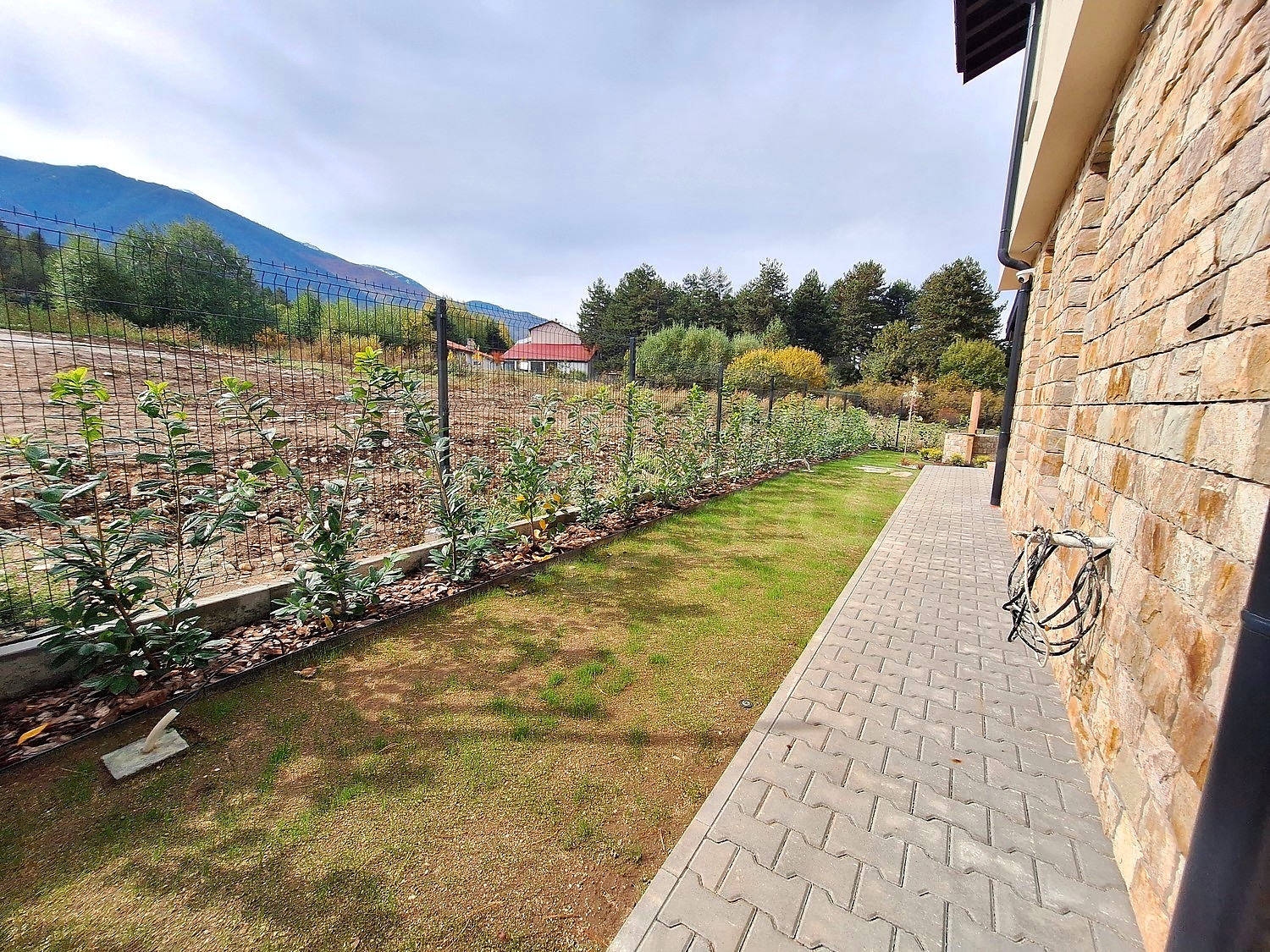 outside, garden, mountain