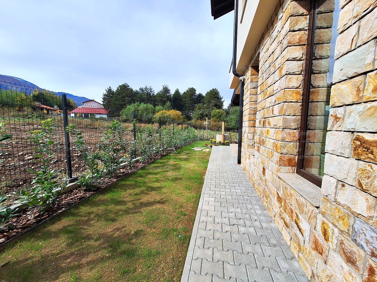 outside, facade, garden, mountain, green area