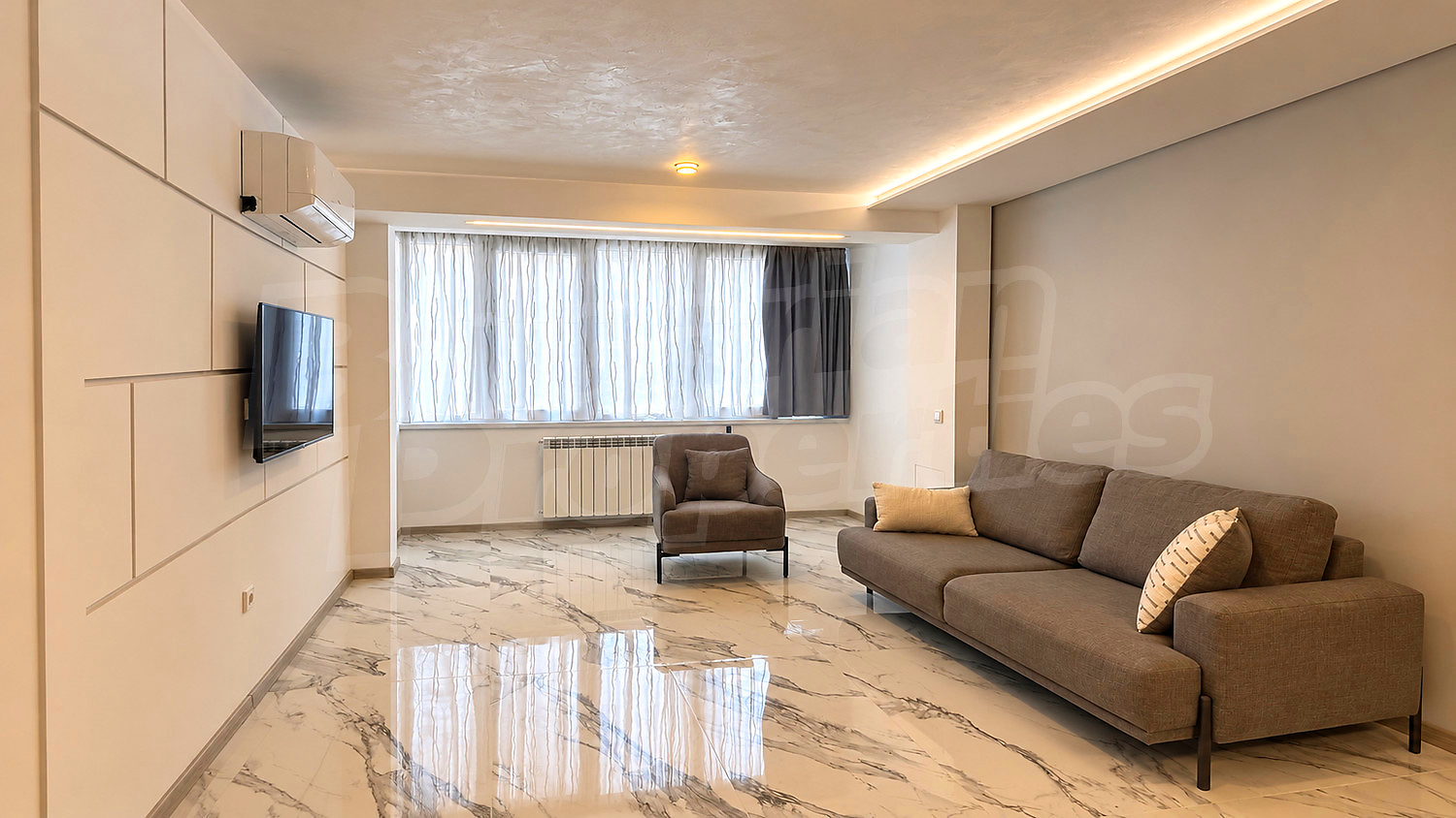 inside, living room, furnished