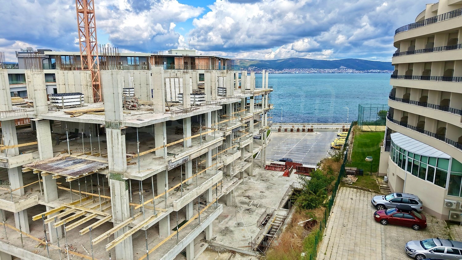 outside, facade, sea, parking