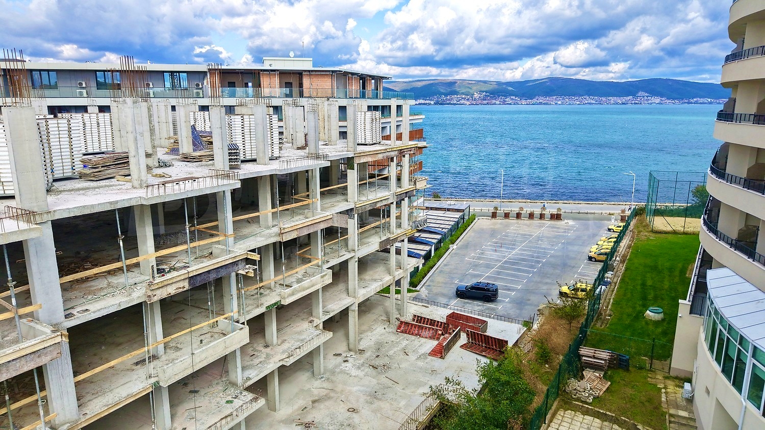 outside, sea, parking