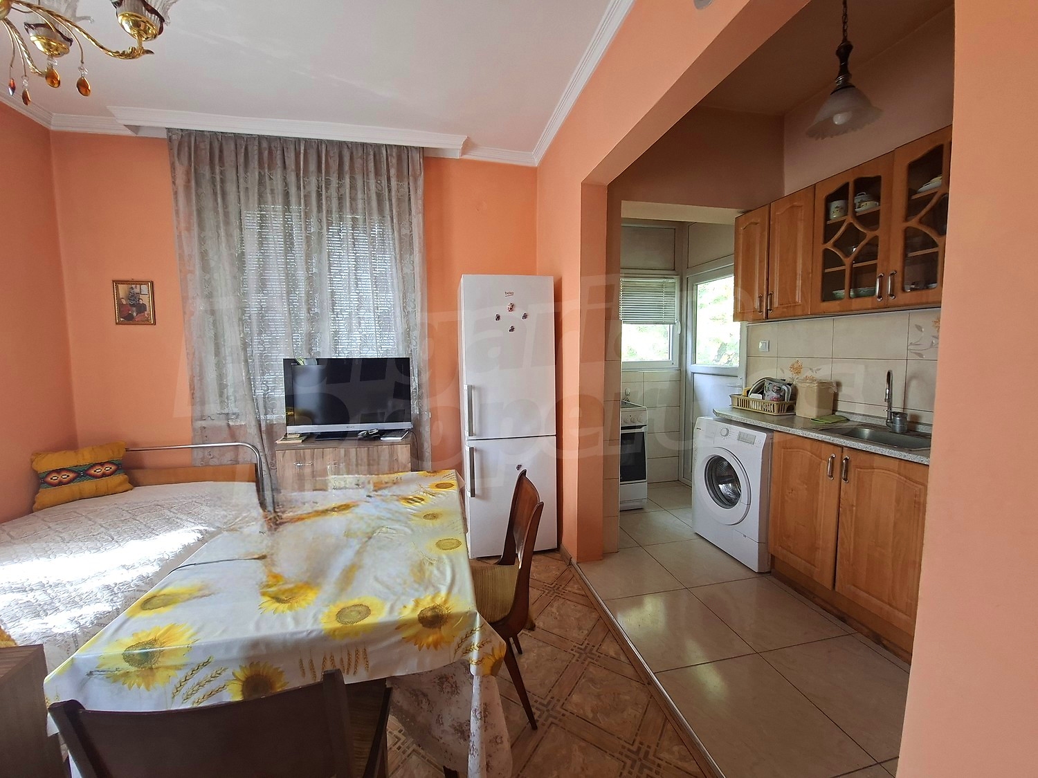 inside, kitchen, furnished
