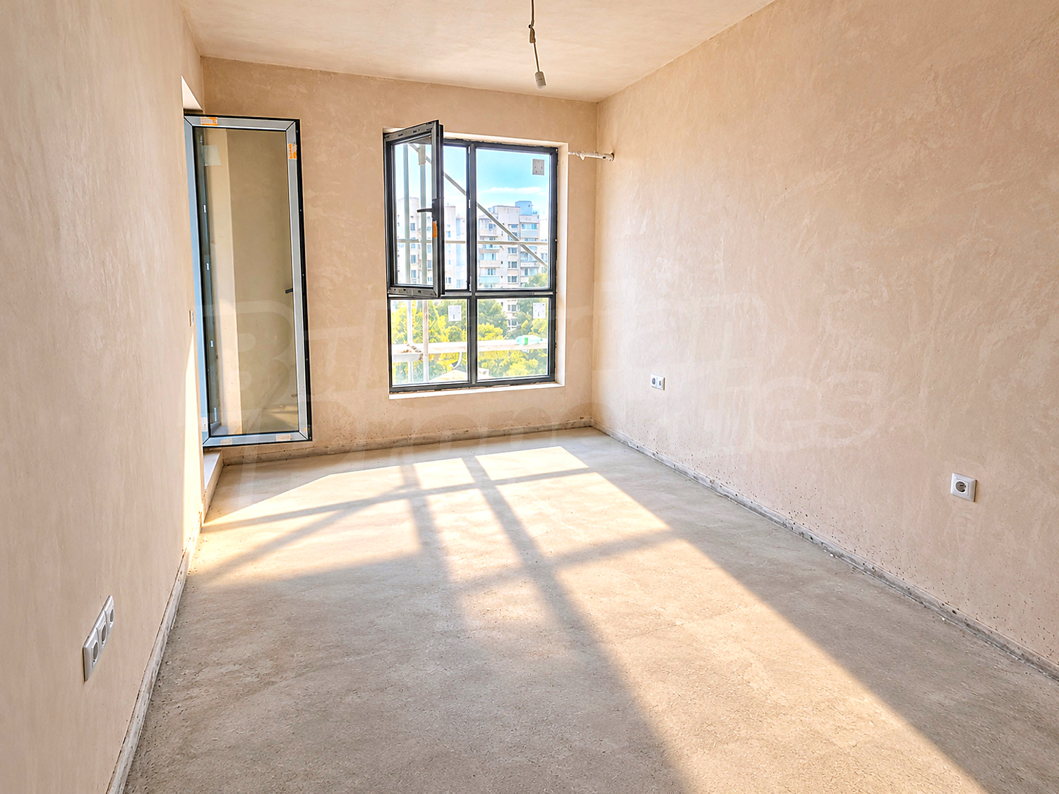 inside, view from balcony