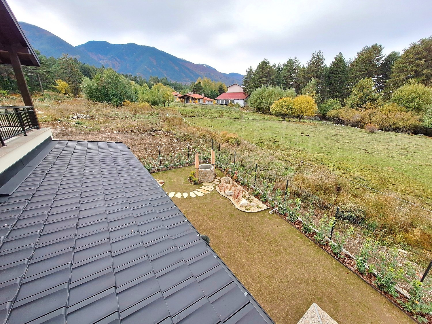 outside, garden, mountain, green area