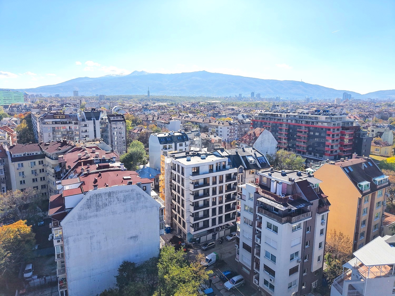 outside, mountain, view from balcony, facade