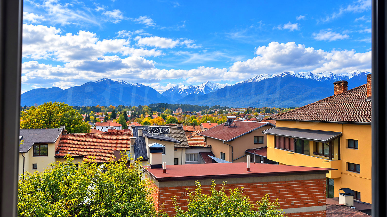 outside, mountain, view from balcony