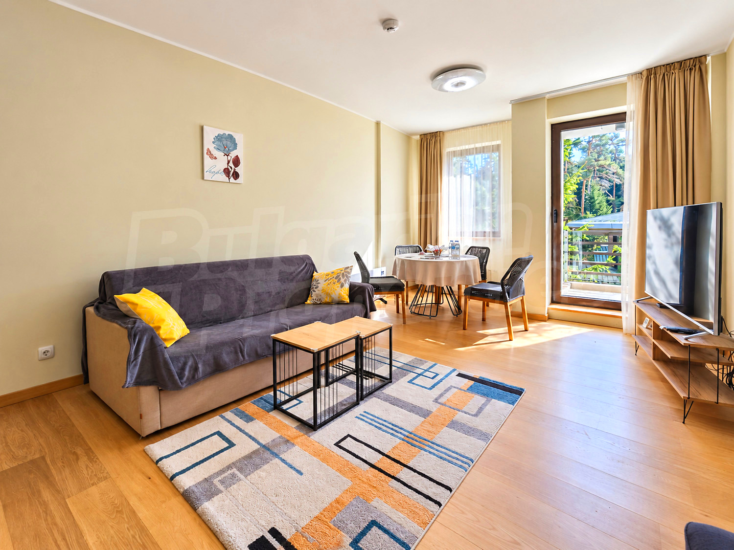 inside, living room, furnished
