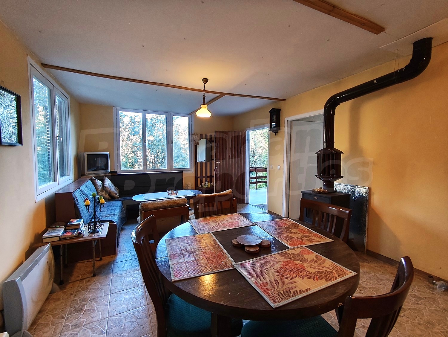 inside, living room, furnished