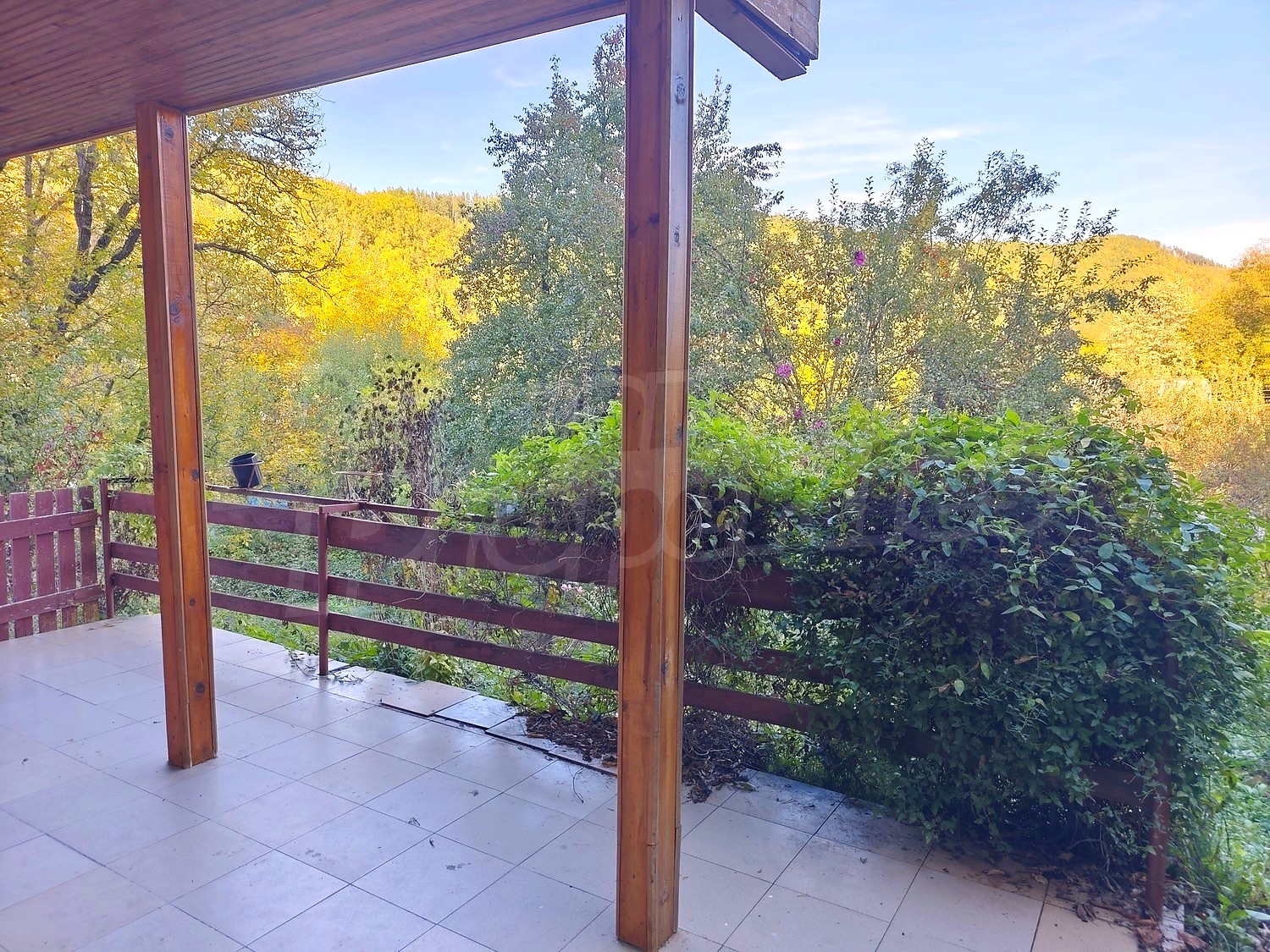 outside, balcony, green area