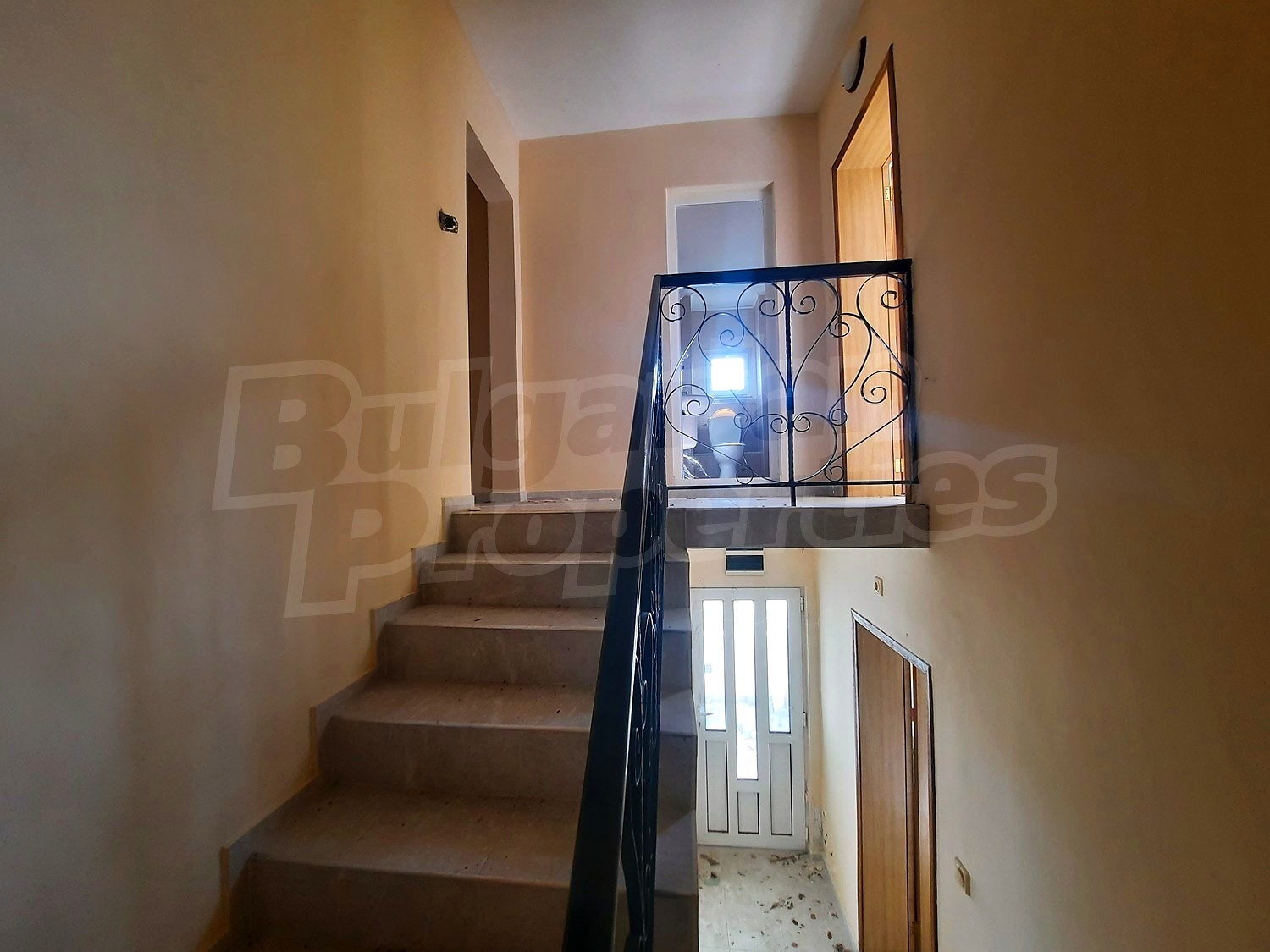 stairs, inside building entrance