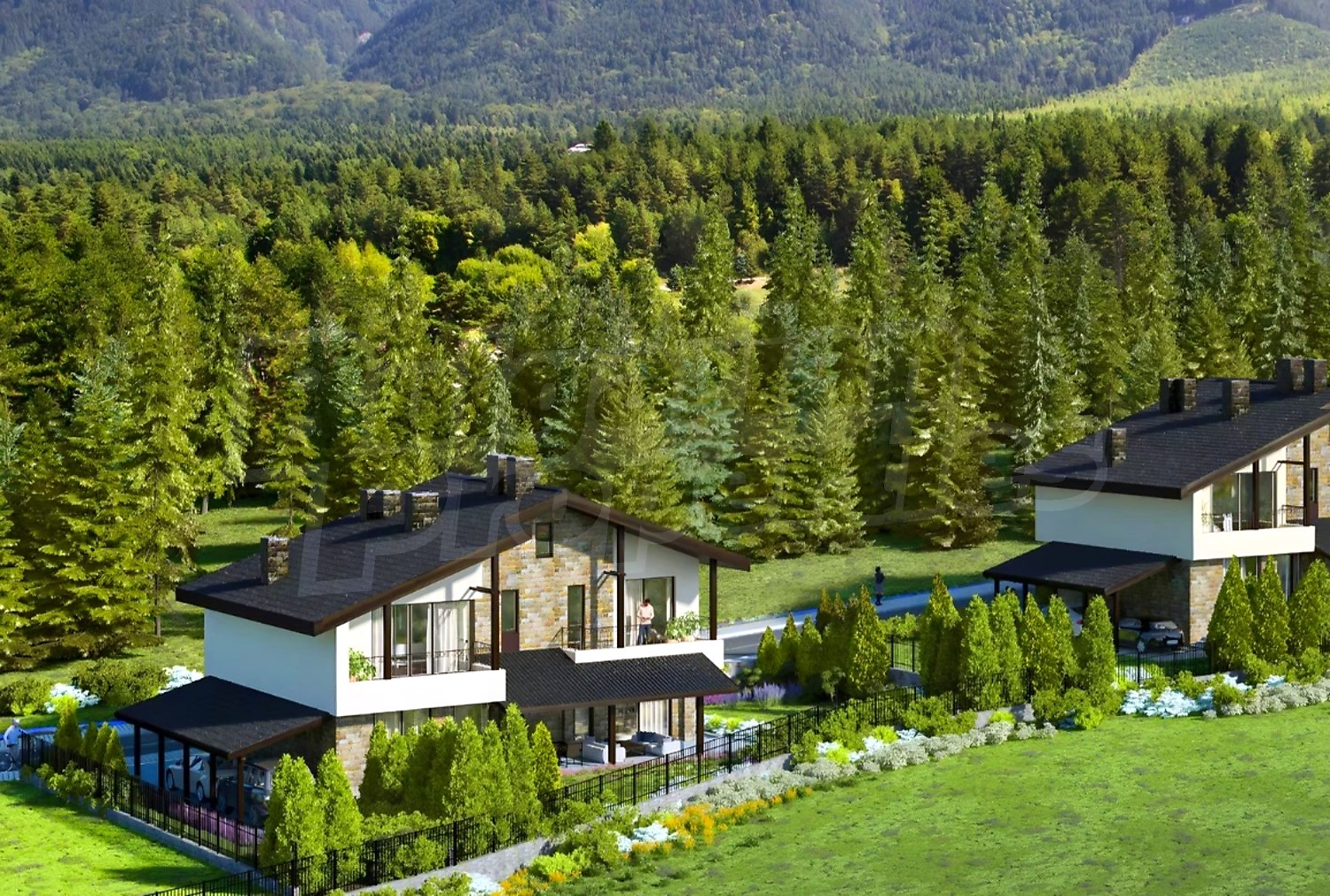 outside, facade, mountain, green area