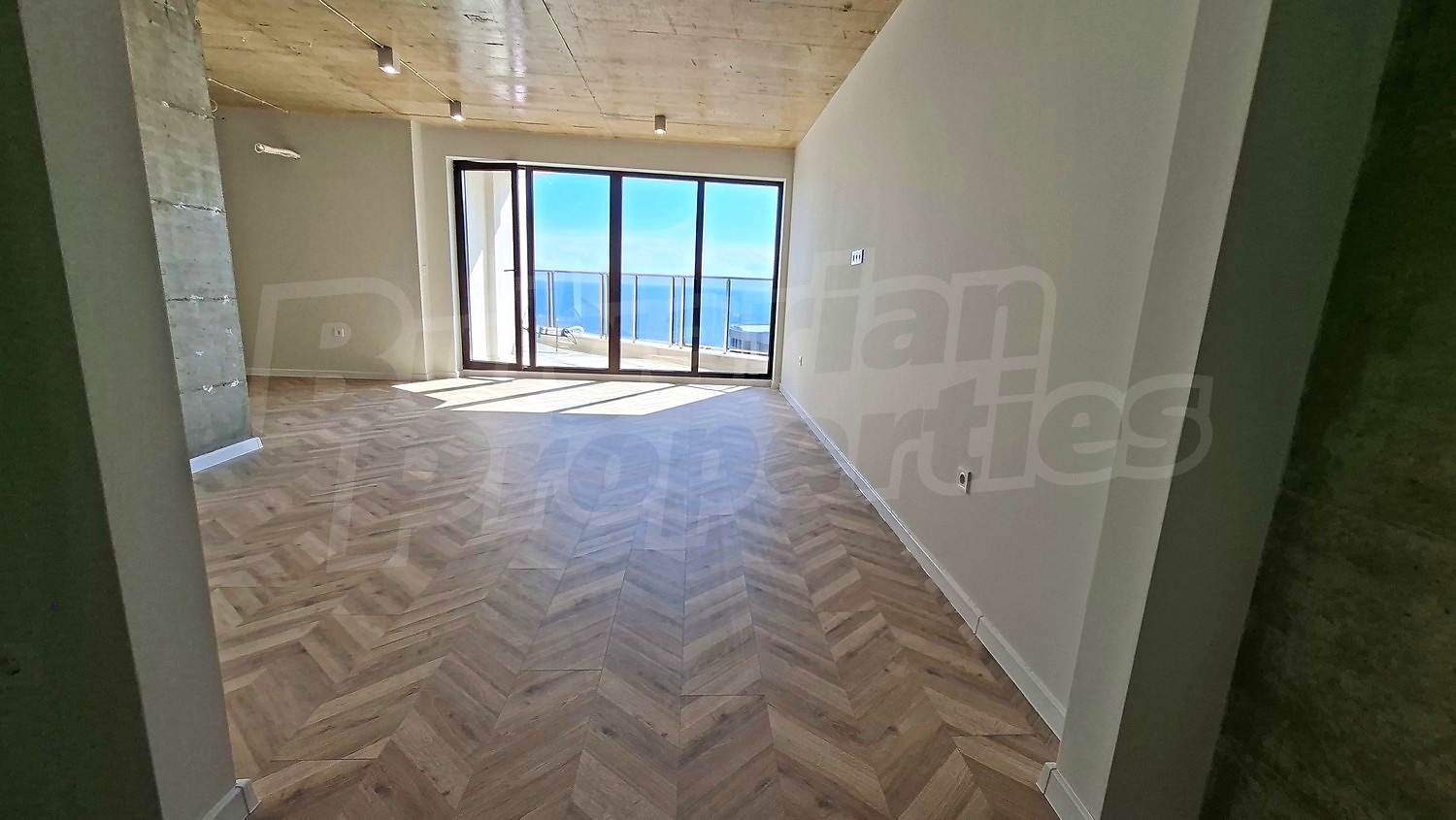 inside, view from balcony, furnished