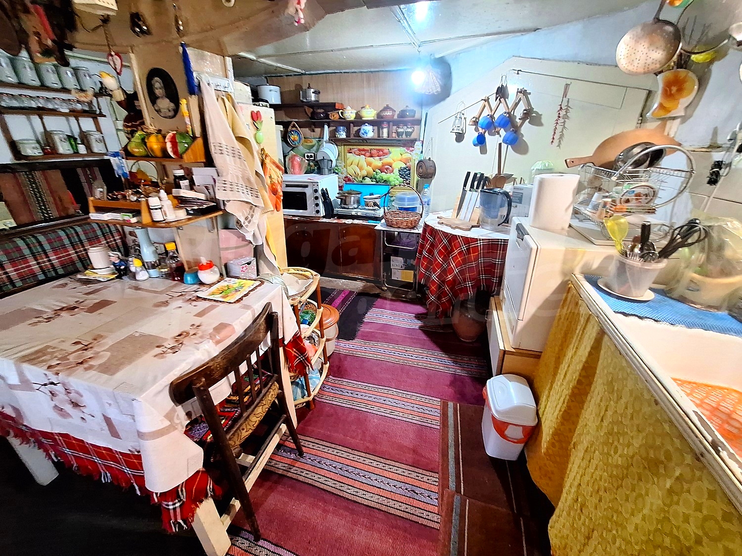 inside, kitchen, furnished