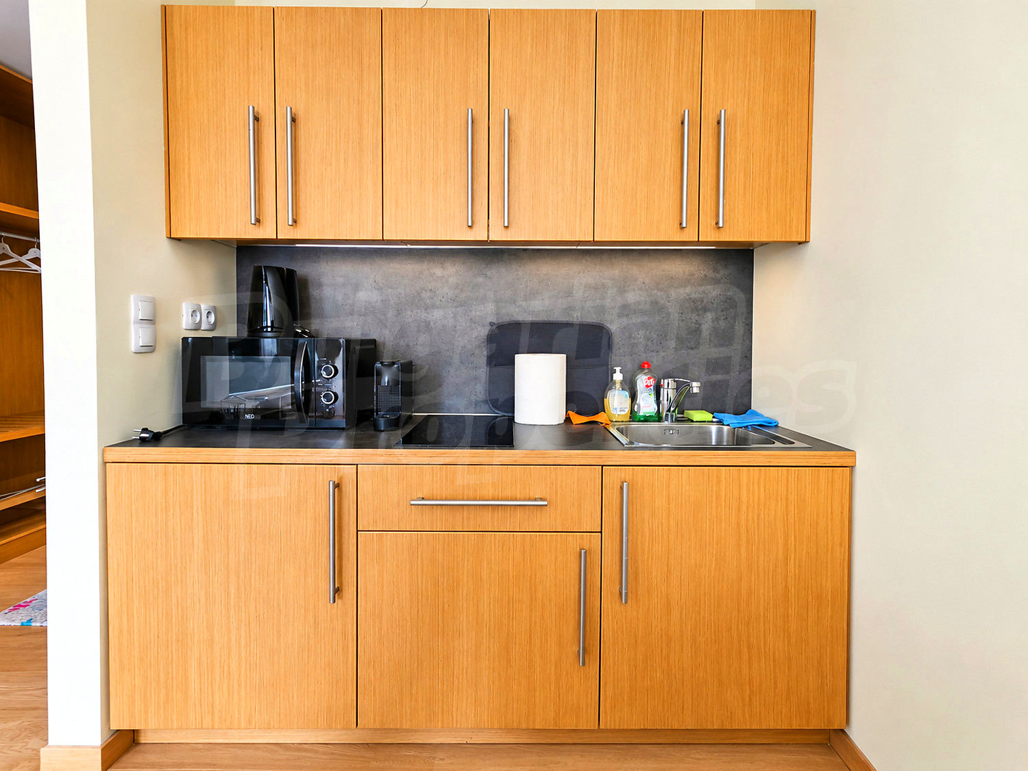 inside, kitchen, furnished