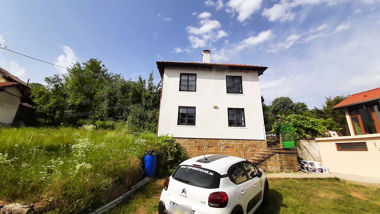 facade, garden, parking, outside
