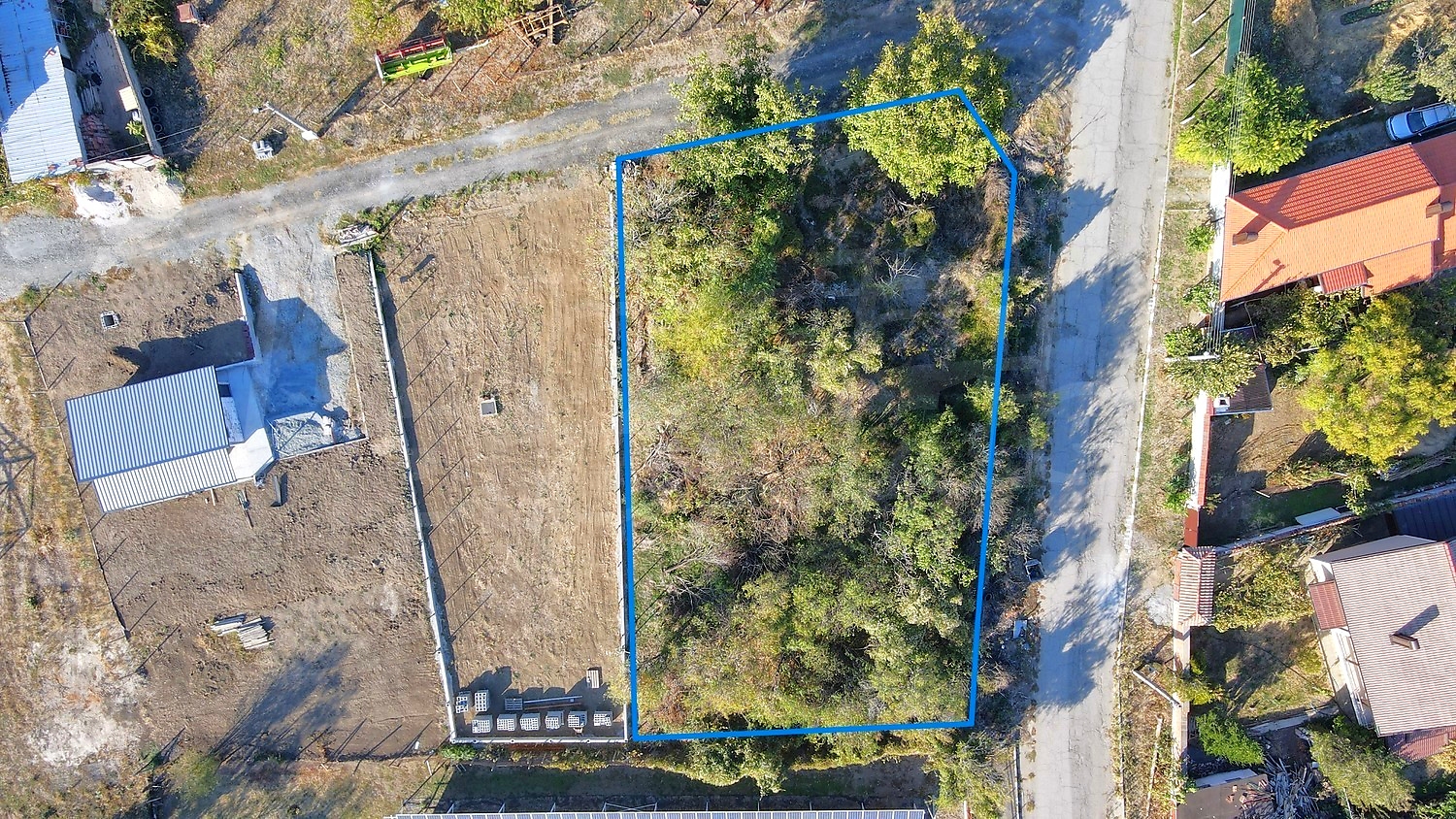outside, green area