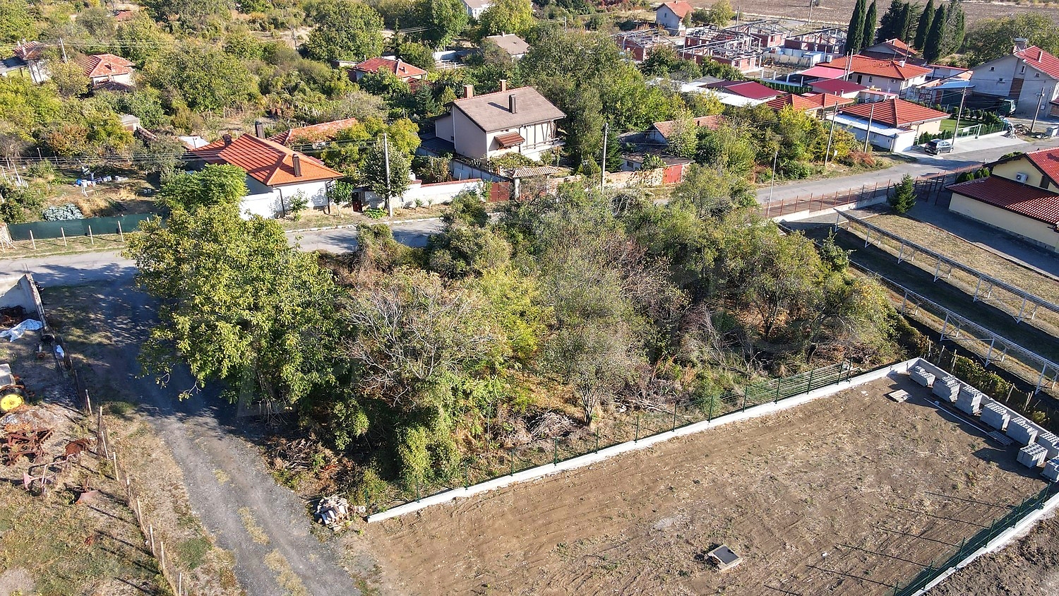 outside, green area