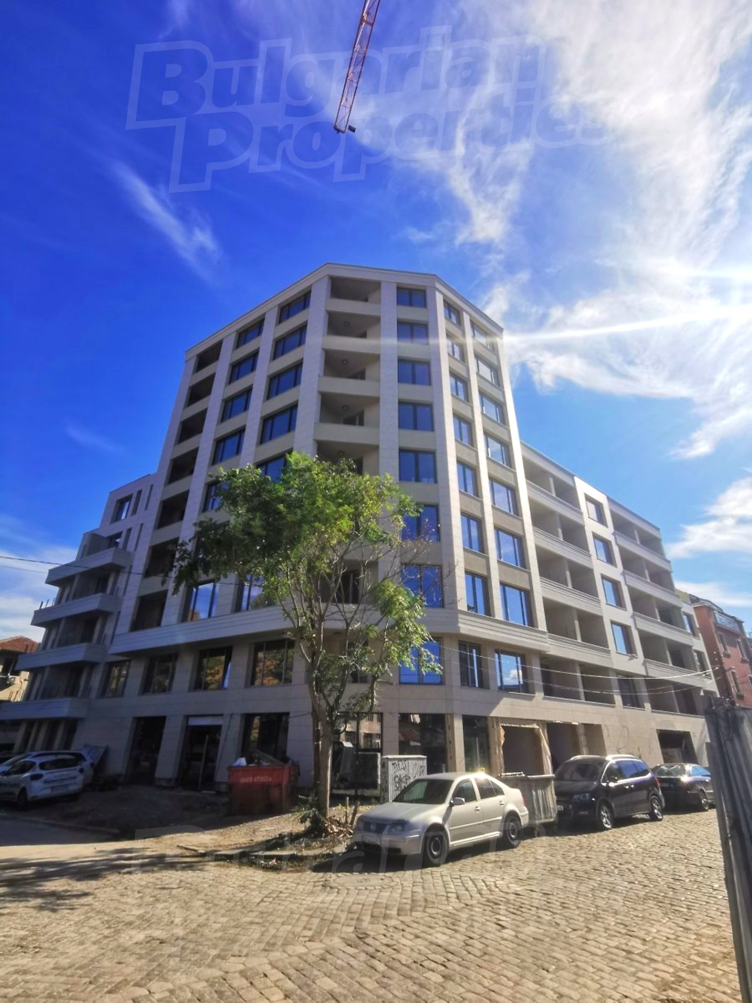 facade, outside, parking
