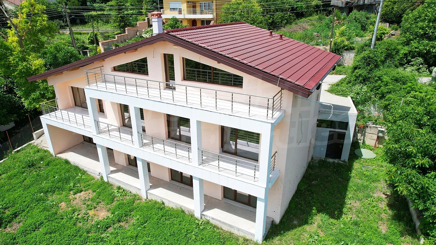 outside, facade, garden, green area