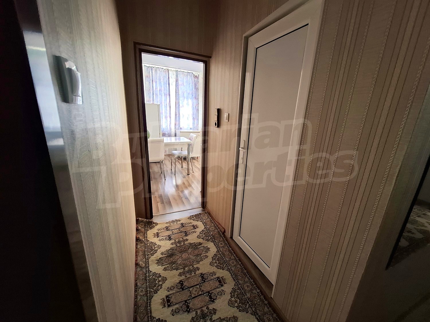 inside, hallway, living room, furnished