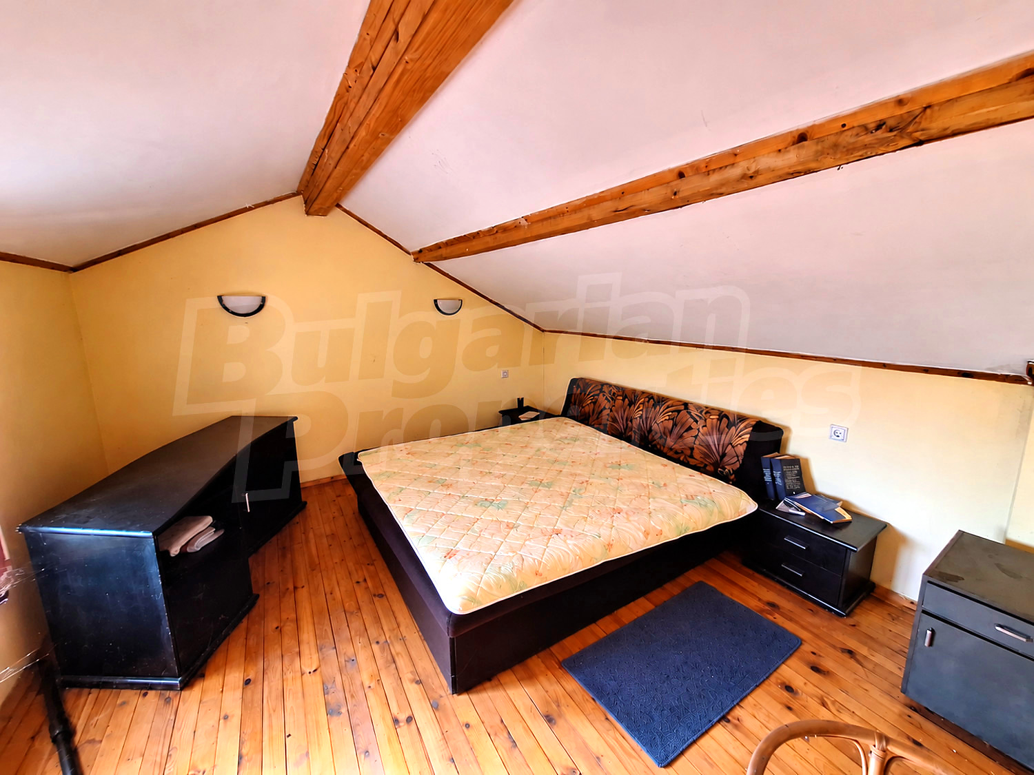bedroom, inside, furnished