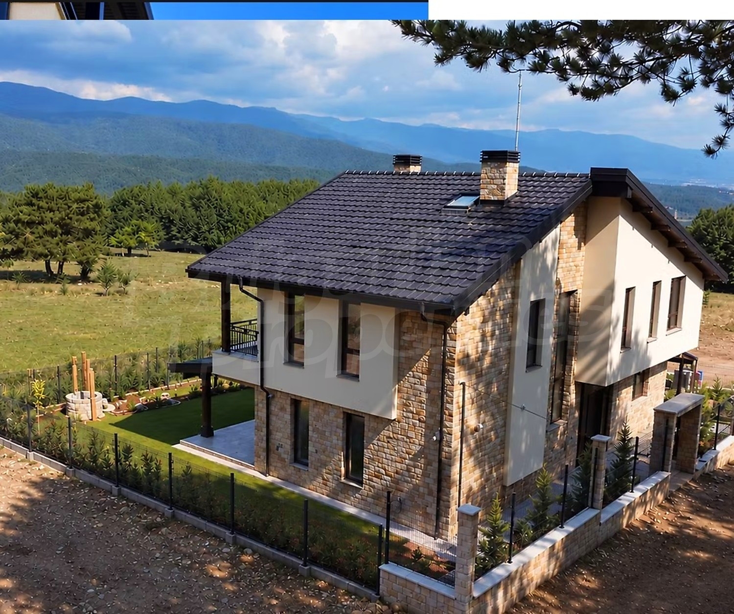 outside, facade, garden, mountain, green area
