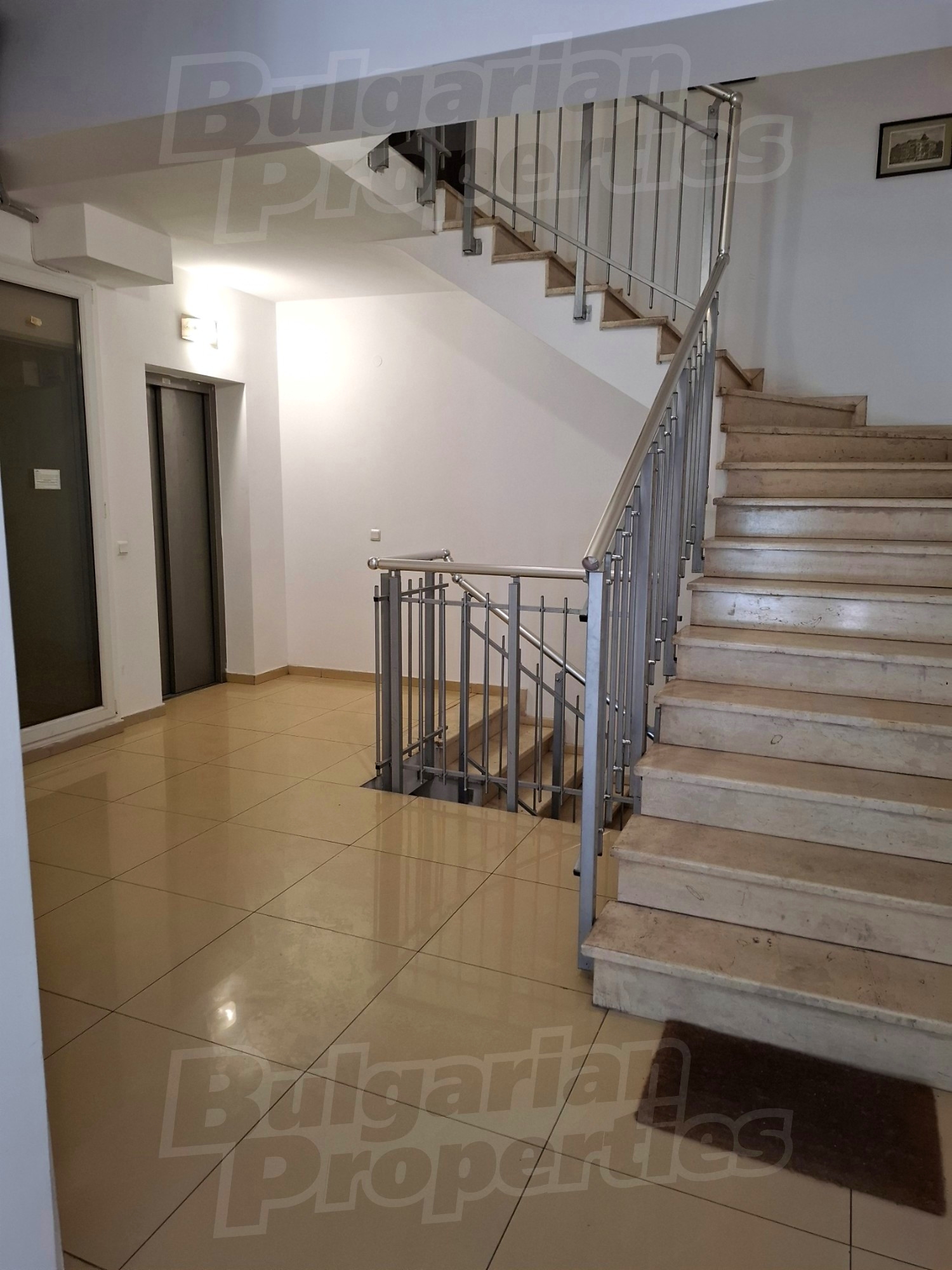 stairs, inside building entrance
