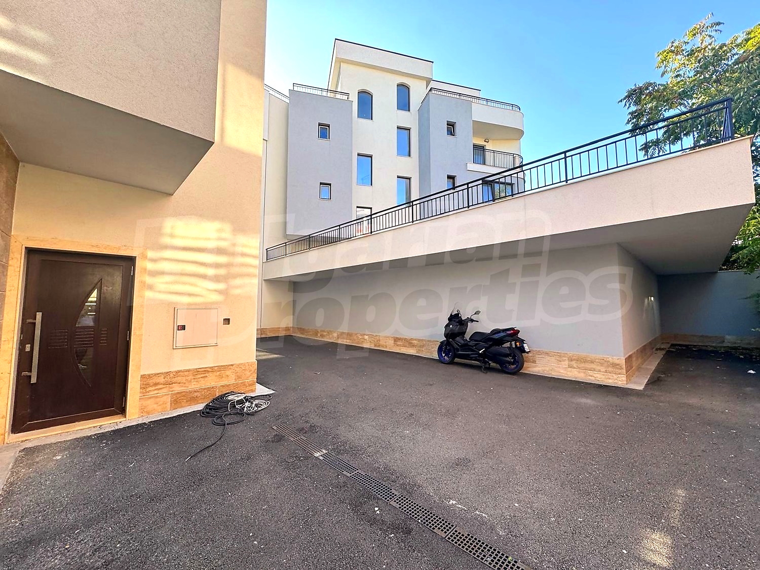 outside, parking