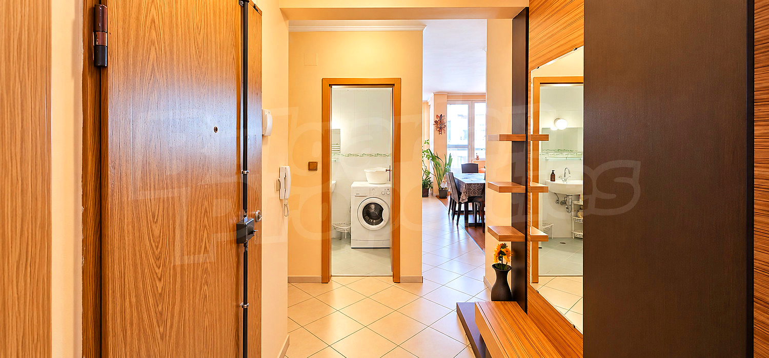 inside, hallway, bathroom, furnished