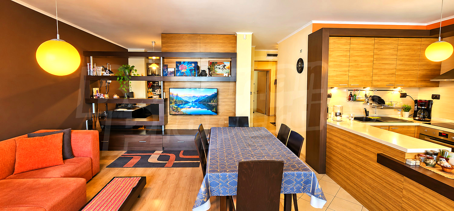 inside, living room, kitchen, furnished