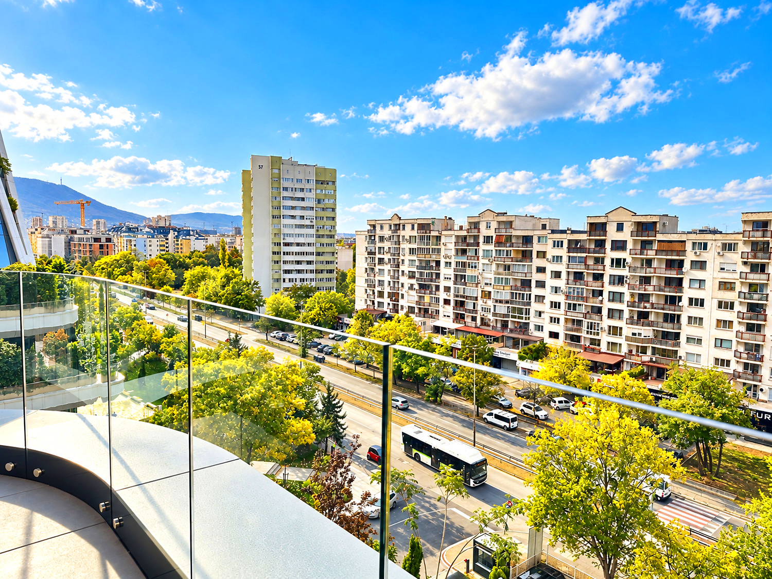 balcony, outside, view from balcony