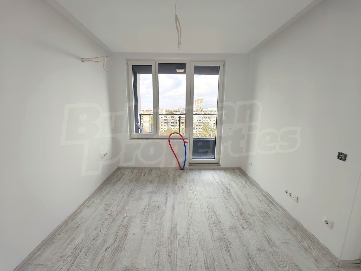 inside, balcony, unfurnished