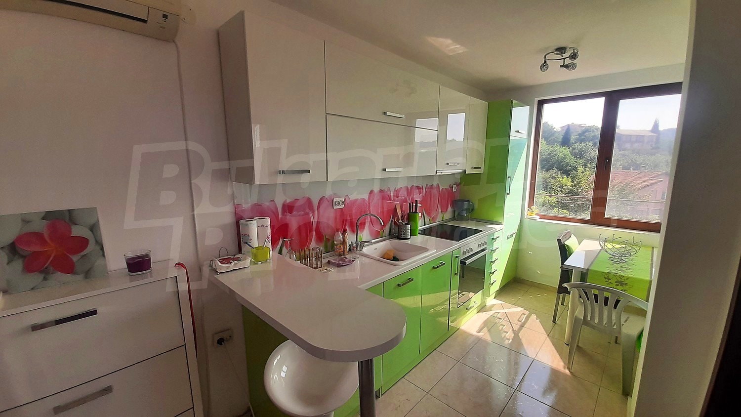inside, kitchen, furnished