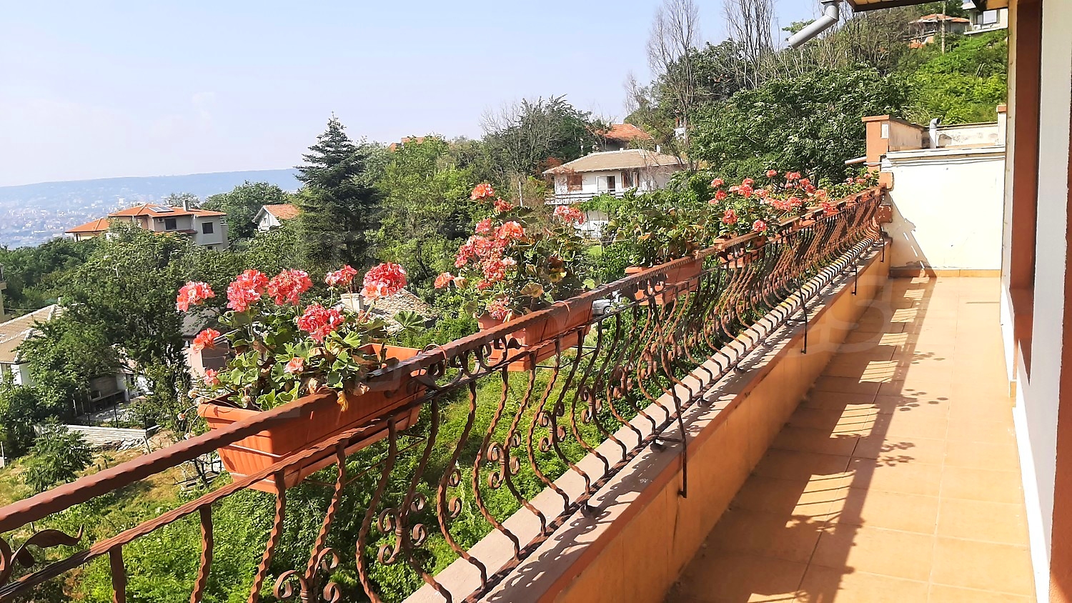 balcony, view from balcony, green area, outside