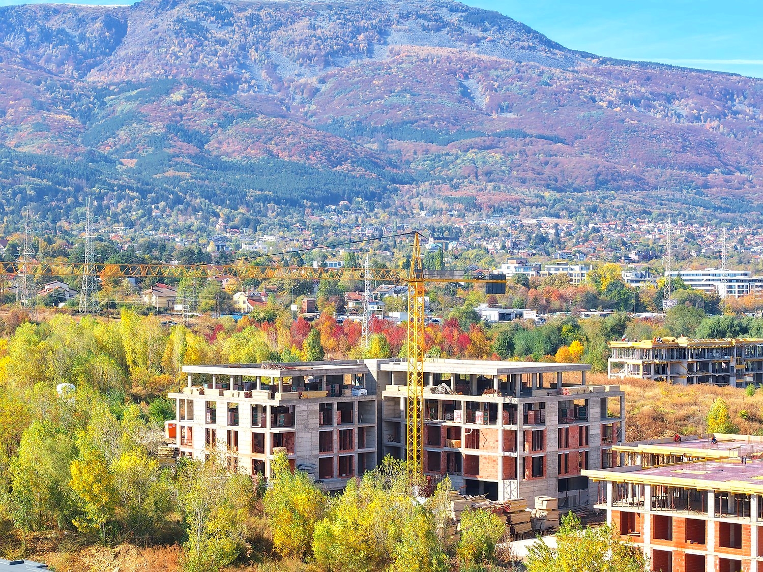 outside, mountain, green area