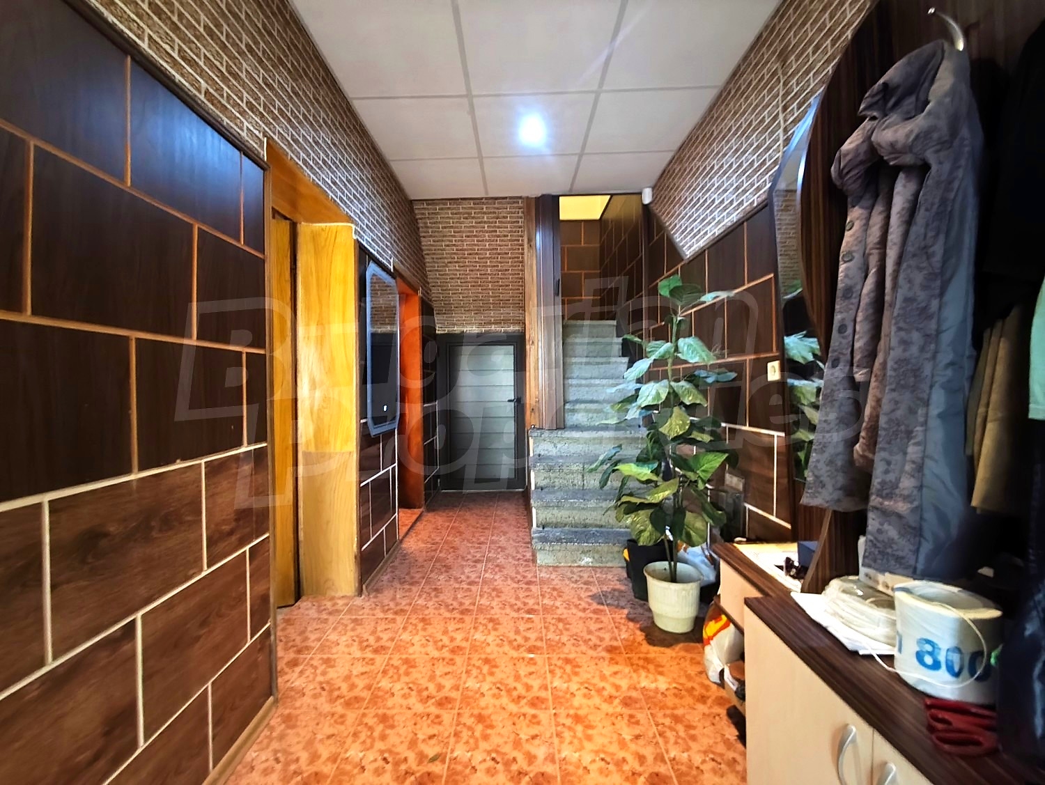 hallway, stairs, inside building entrance