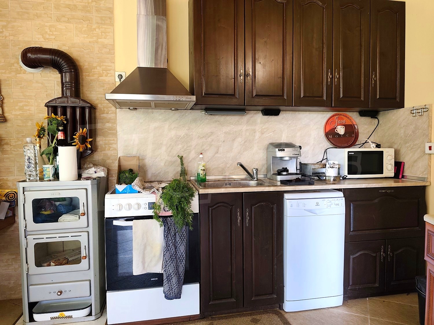 inside, kitchen, furnished